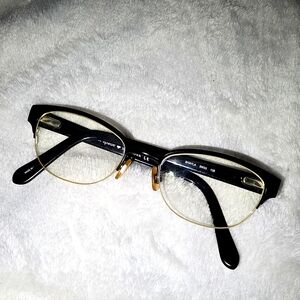 Kate Spade New York Shayla 0W33 Half Rim Eyeglasses Black/Cream Scribbling